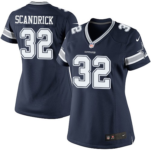 Women's Elite Orlando Scandrick Nike Jersey Navy Blue Home - #32 NFL Dallas Cowboys
